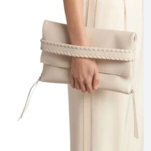 *NWT LAST CHANCE 4sale -3/29 only! Chloe "Mony" Whipstitched Clutch Ecru *MINT